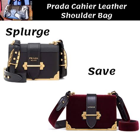 cahier leather shoulder bag dupe